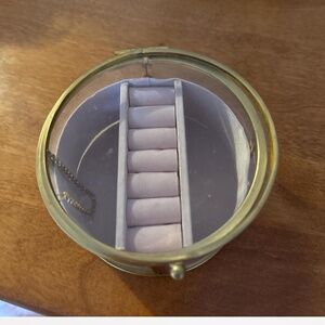 Pink and gold jewelry box